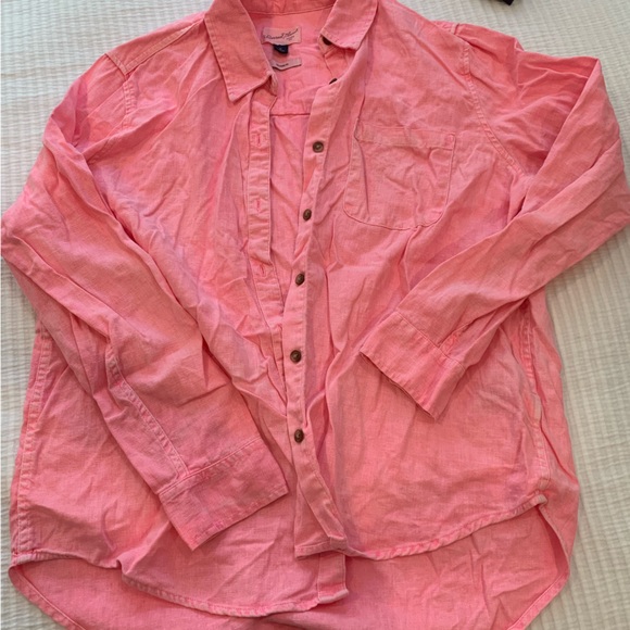 Relaxed fit button down - pink - Picture 6 of 6